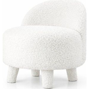 Bílé dětské křesílko z textilie bouclé Moouv – Artie obraz