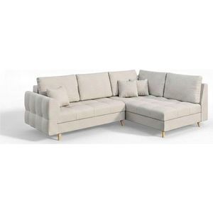 Krémová rohová pohovka (pravý roh) Ariella – Ropez obraz