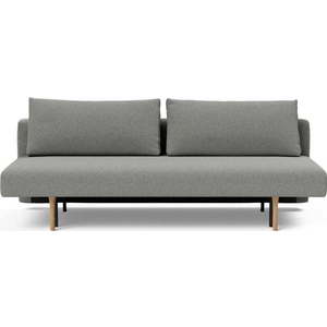 Šedá pohovka na každodenní spaní/rozkládací z textilie bouclé 200 cm Conlix - II. jakost – Innovation obraz