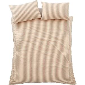 Oranžové 3dílné povlečení na dvoulůžko/prodloužené 230x220 cm Cotton Rich Woven Stripe – Pineapple Elephant obraz