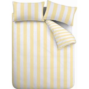 Žluté povlečení na jednolůžko 135x200 cm Cove Stripe – Catherine Lansfield obraz