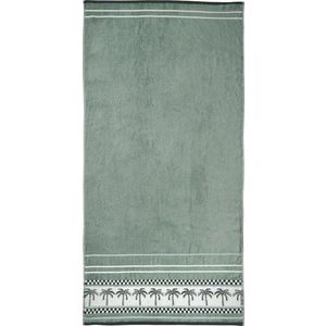 Zelená bavlněná plážová osuška 90x180 cm Palm Trees – Catherine Lansfield obraz