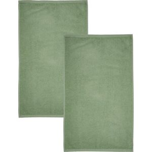 Zelené rychleschnoucí/froté bavlněné osušky v sadě 2 ks 90x140 cm Quick Dry – Catherine Lansfield obraz