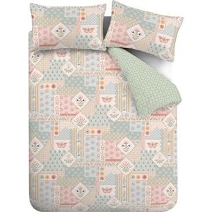 3dílné povlečení na dvoulůžko 200x200 cm Folk Patchwork – Catherine Lansfield obraz