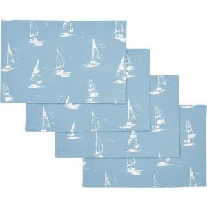 Bavlněná prostírání v sadě 4 ks 30x46 cm Salcombe Boats – Catherine Lansfield obraz