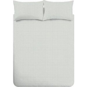 Zelené 3dílné povlečení na dvoulůžko 200x200 cm Bamford Gingham Check – Catherine Lansfield obraz