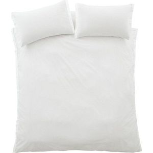 Světle šedé 3dílné povlečení na dvoulůžko z bavlněného perkálu 200x200 cm Seersucker Woven Stripe – Bianca obraz