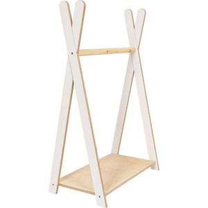 Bílý/v přírodní barvě dětský věšák v dekoru borovice 60x97 cm Montessori – Meowbaby obraz