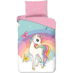 Růžové bavlněné dětské povlečení na jednolůžko 140x200 cm Dash – Good Morning obraz