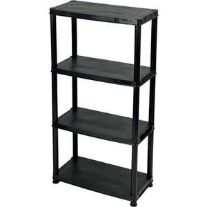 Černý plastový úložný regál 61x130 cm – Addis obraz