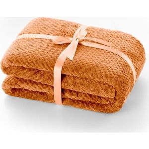 Tmavě oranžová deka z mikrovlákna DecoKing Henry, 220 x 240 cm obraz