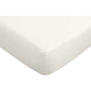 Krémové napínací prostěradlo z egyptské bavlny 90x190 cm – Bianca obraz