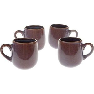 Fialové keramické hrnky na espresso v sadě 4 ks 100 ml – Dakls obraz