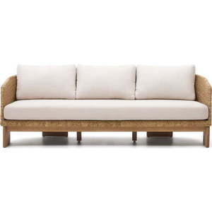 Béžová/v přírodní barvě zahradní pohovka z umělého ratanu Xoriguer – Kave Home obraz