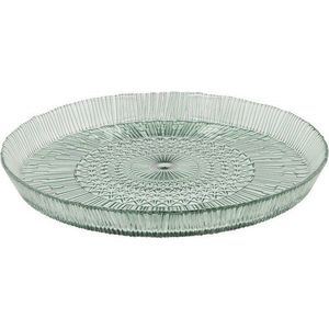 Zelený skleněný servírovací talíř ø 30 cm Kusintha – Bitz obraz