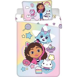 Bavlněné dětské povlečení do postýlky 100x135 cm Gabby's Dollhouse "Sugar Dream" – Jerry Fabrics obraz