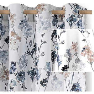 Bílý/světle modrý dimout závěs 135x250 cm Solkone – Restilo obraz