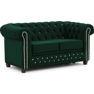 Zelená sametová rozkládací pohovka 148 cm York Blik – Ropez obraz