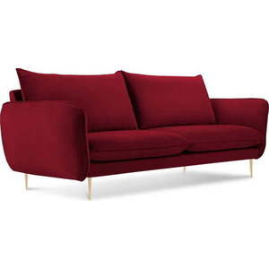 Červená pohovka se sametovým potahem Cosmopolitan Design Florence, 160 cm obraz