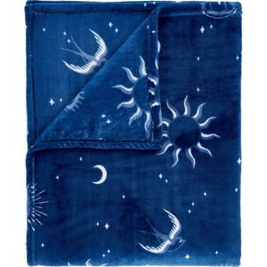 Modrý přehoz z mikroplyše 200x240 cm Astrology – Sassy B obraz