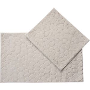 Béžové koupelnové předložky v sadě 2 ks 60x100 cm Rabbit – Foutastic obraz