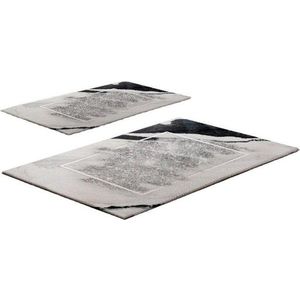 Šedobéžové koupelnové předložky v sadě 2 ks 60x100 cm CT – Foutastic obraz