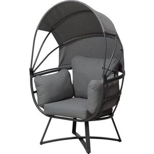 Tmavě šedé kovové zahradní křeslo Delos – Garden Pleasure obraz