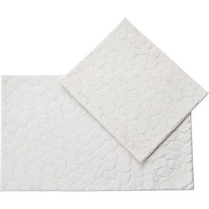 Krémové koupelnové předložky v sadě 2 ks 60x100 cm Rabbit – Foutastic obraz