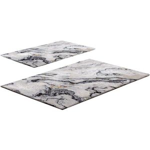 Šedobéžové koupelnové předložky v sadě 2 ks 60x100 cm CT – Foutastic obraz