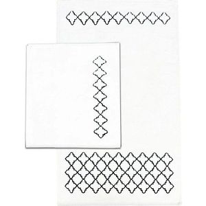 Krémové koupelnové předložky v sadě 2 ks 60x100 cm Luxury – Foutastic obraz