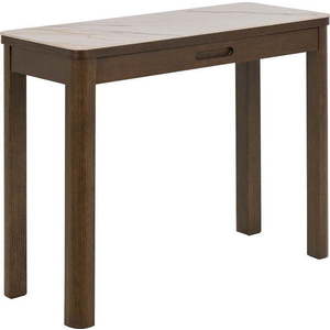 Béžový/tmavě hnědý konzolový stolek s keramickou deskou 40x100 cm Southampton – Actona obraz