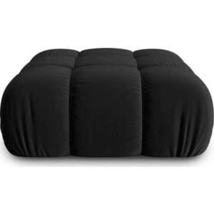 Černá sametová podnožka Bellis – Micadoni Home obraz