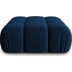 Modrá sametová podnožka Bellis – Micadoni Home obraz