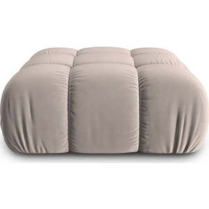 Světle hnědá sametová modulární podnožka Bellis – Micadoni obraz