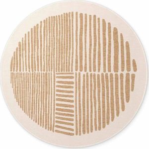 Krémový/v přírodní barvě kulatý vnitřní a venkovní koberec ø 160 cm Haringey Bounds – Ted Baker obraz
