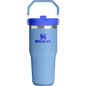 Modrá termoska z nerezové oceli 410 ml IceFlow™ Flip Straw 2.0 Tumbler Blue Sky – Stanley obraz