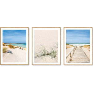 Obrazy v sadě 3 ks 30x40 cm To the Beach – knor obraz