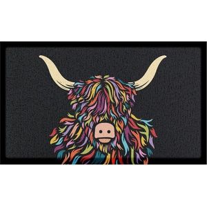 Rohožka z PVC 40x70 cm Highland Cow – Artsy Doormats obraz