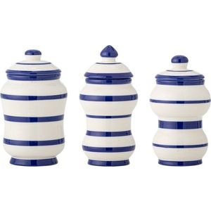 Keramické dózy v sadě 3 ks na potraviny Maynard – Bloomingville obraz