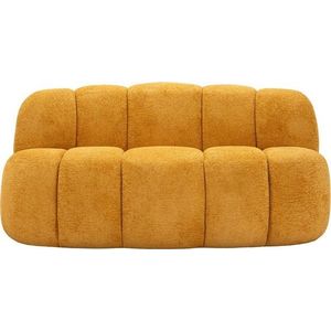 Pohovka z textilie bouclé v hořčicové barvě 145 cm Ball – Mauro Ferretti obraz