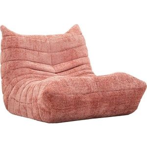 Růžový sedací vak z textilie bouclé Mask – Mauro Ferretti obraz