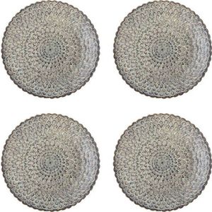 Šedé talíře v sadě 4 ks z kameniny ø 26, 5 cm Katrina – Bloomingville obraz