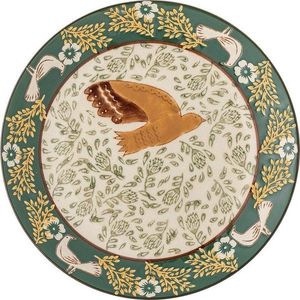 Zelený dezertní talíř z kameniny ø 16 cm Hezha – Bloomingville obraz