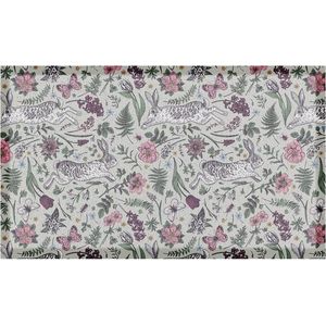 Rohožka z PVC 40x70 cm Hare Wildflowers – Artsy Doormats obraz