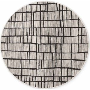 Černý/krémový kulatý vnitřní a venkovní koberec ø 160 cm Haringey Crouch – Ted Baker obraz
