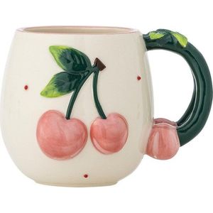 Krémový keramický hrnek 420 ml Berrie – Bloomingville obraz