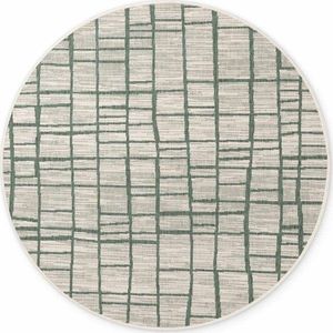 Zelený/krémový kulatý vnitřní a venkovní koberec ø 160 cm Haringey Crouch – Ted Baker obraz