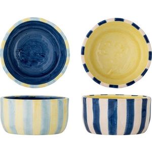Žluté/modré keramické misky v sadě 4 ks 300 ml Phoenix – Bloomingville obraz