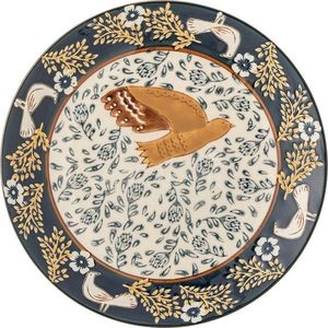 Modrý dezertní talíř z kameniny ø 16 cm Hezha – Bloomingville obraz