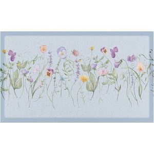 Rohožka z PVC 40x70 cm Blue Wild Flowers – Artsy Doormats obraz